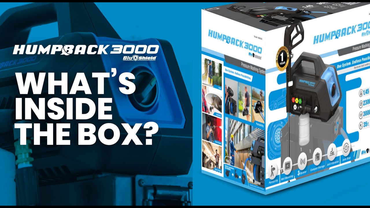 Blu Shield HumpBack 3000 Unboxing | All-in-One Wall-Mount Pressure Washing System