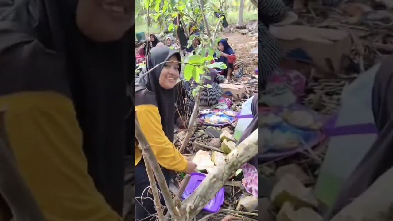 Acara albarsanji dan doa menyambut bulan puasa ramadhan dengan nuansa perkebunan kelapa 