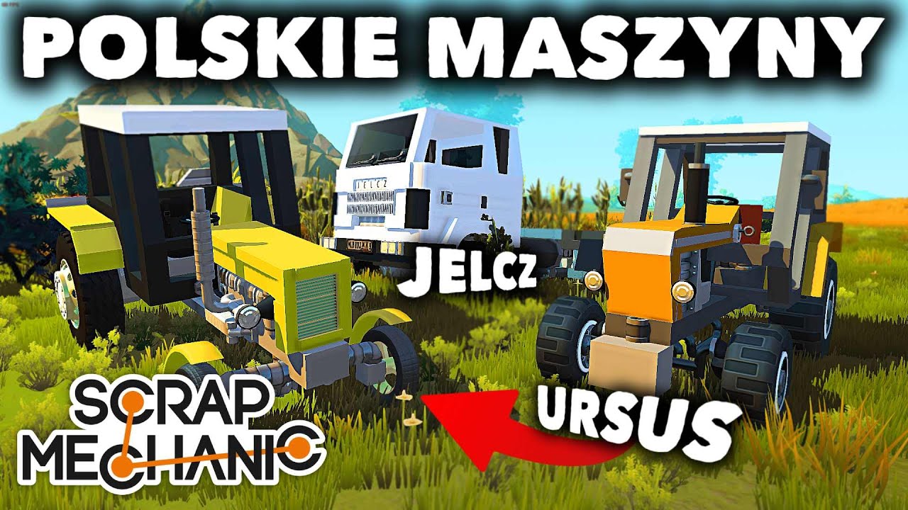 Polskie Maszyny i Kolej PKP na żywo - Scrap Mechanic po polsku