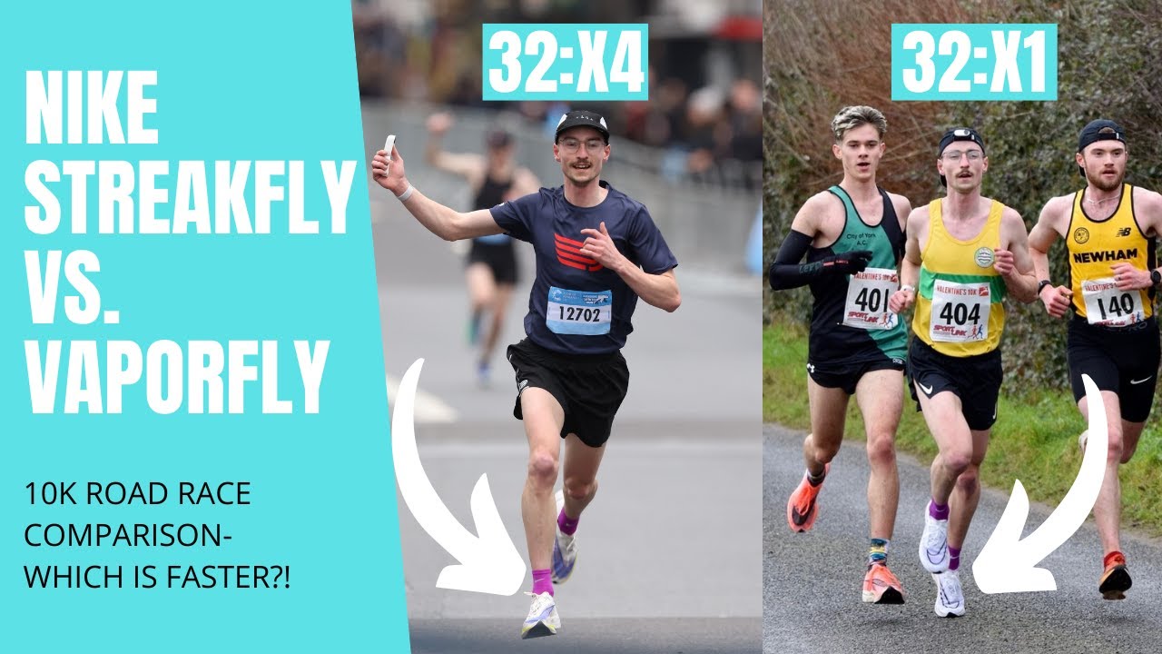NIKE STREAKFLY VS VAPORFLY (10K RACE COMPARISON -WHICH IS FASTER?)