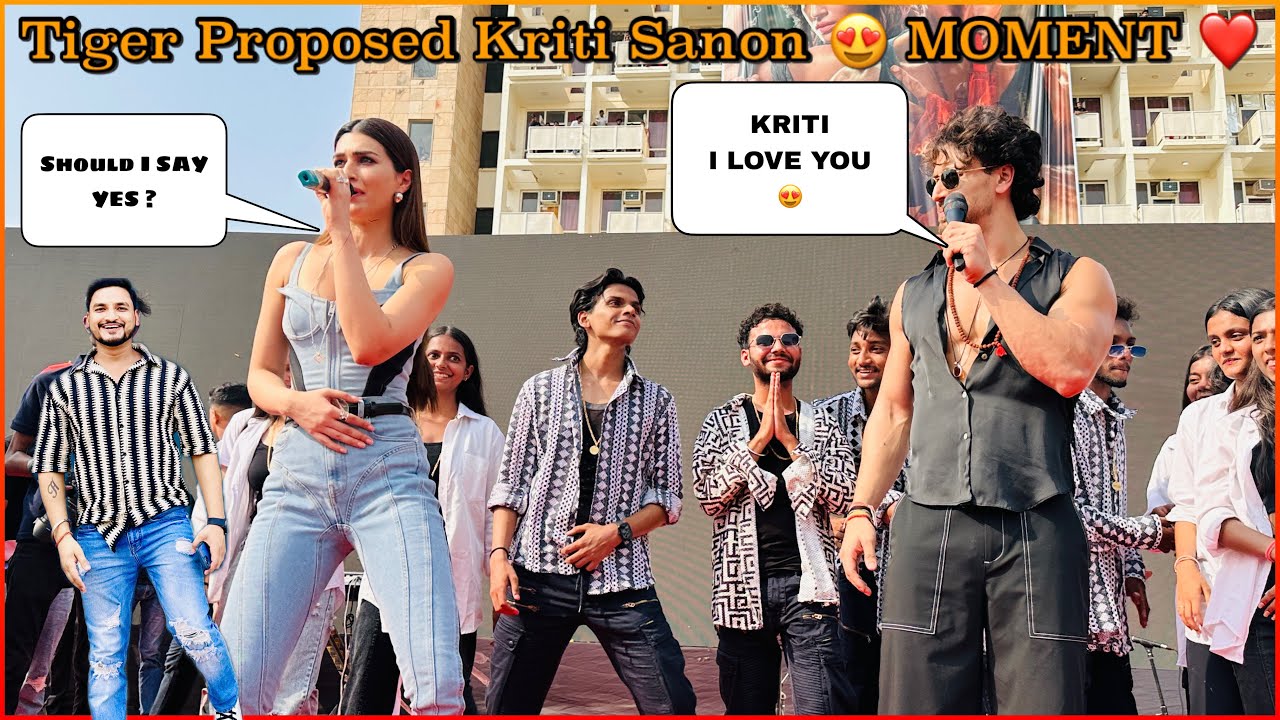 GANAPATH Trailer Launch || Tiger Proposed Kriti Sanon in front of Thousand FANS 😳 What a MOMENT 😍