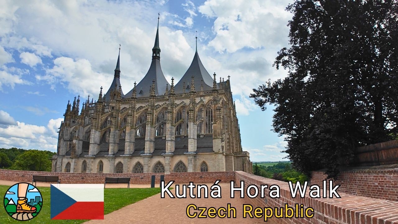 Kutná Hora República Checa | Recorrido a Pie por el Centro Histórico | Walking Tour 4K 🚶‍♂️🌍
