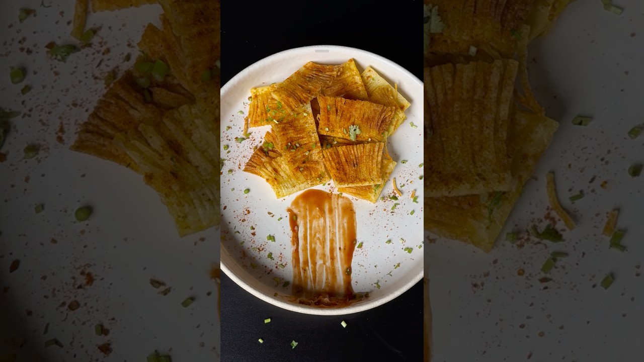 Super crispy potato brush chips 🥔 #shorts