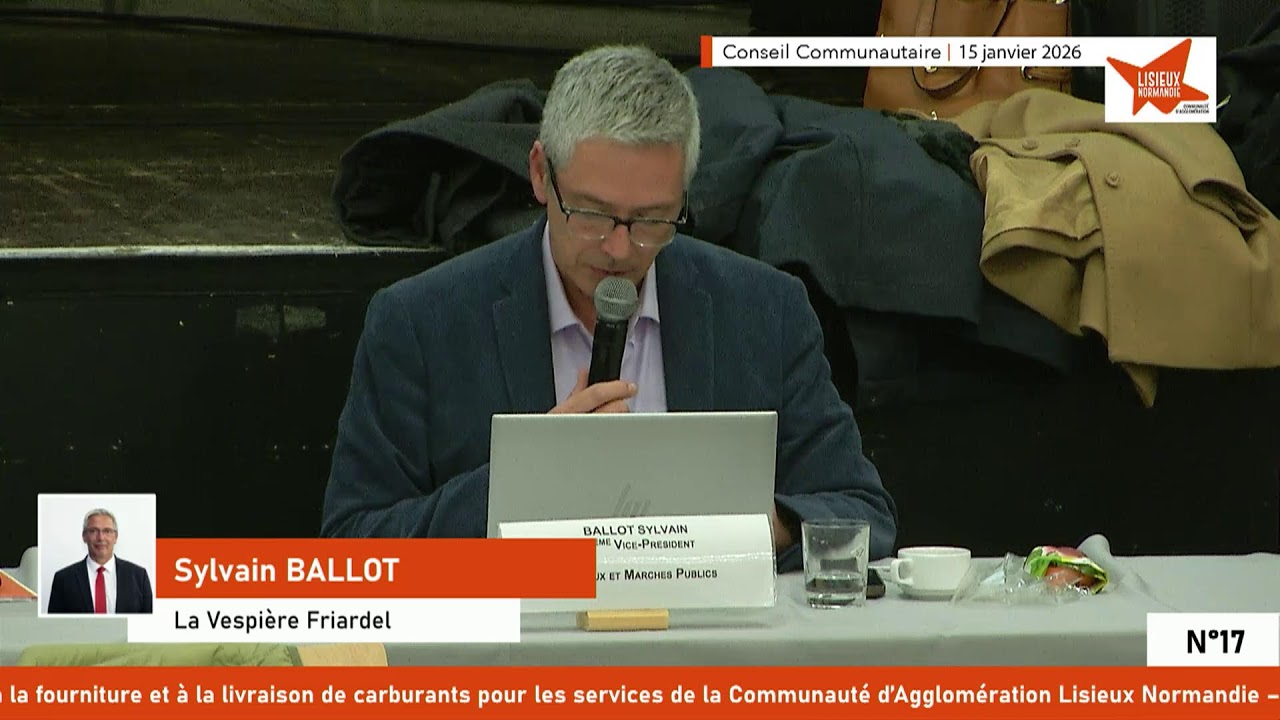 CONSEIL COMMUNAUTAIRE DU 15 JANVIER 2026 - AGGLOMERATION LISIEUX-NORMANDIE