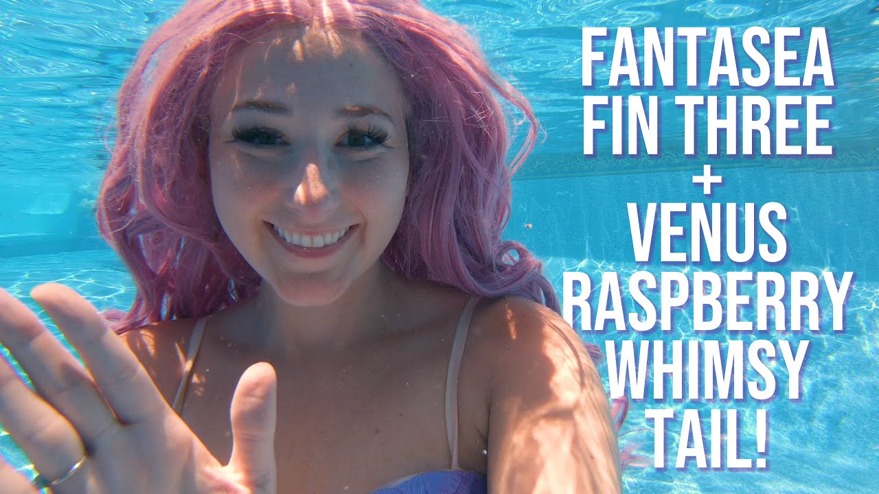 Swimming in  the Mertailor Fantasea Fin Three + Venus Raspberry Whimsy!