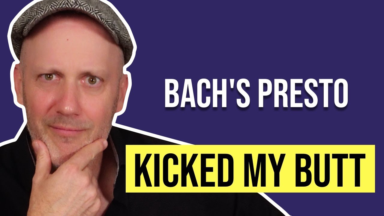 The HARDEST Bach Piece I've Ever Played — Presto from Sonata No. 1 in G Minor