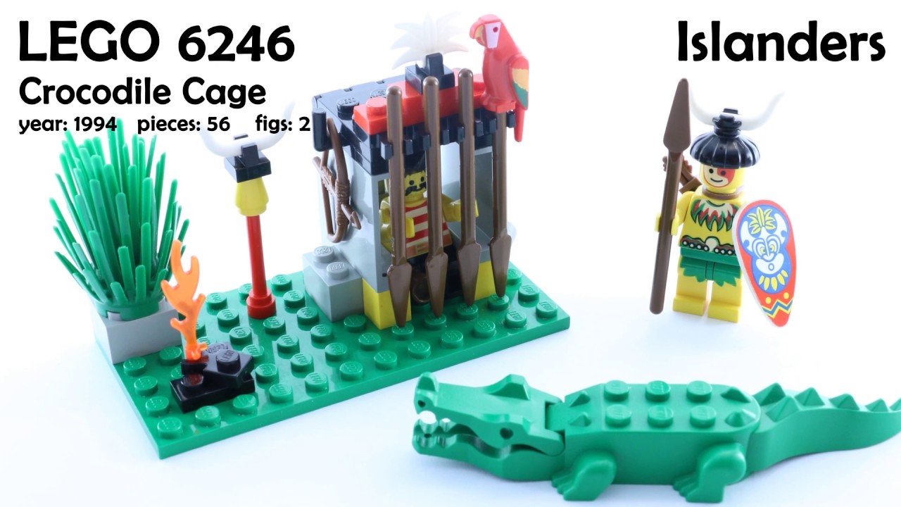 Lego RETRO SET - Islanders - Crocodile Cage - 6246 (speed build)