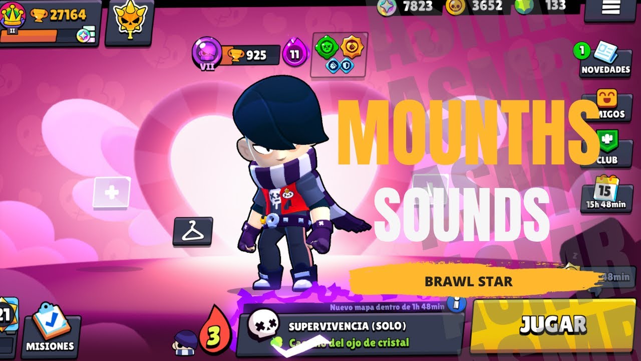 MOUNTHS SOUNDS jugando BRAWL STAR (muy relajante)