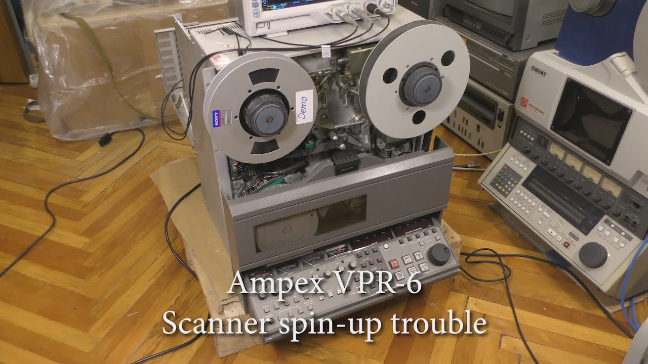Ampex VPR-6: Scanner spin-up trouble