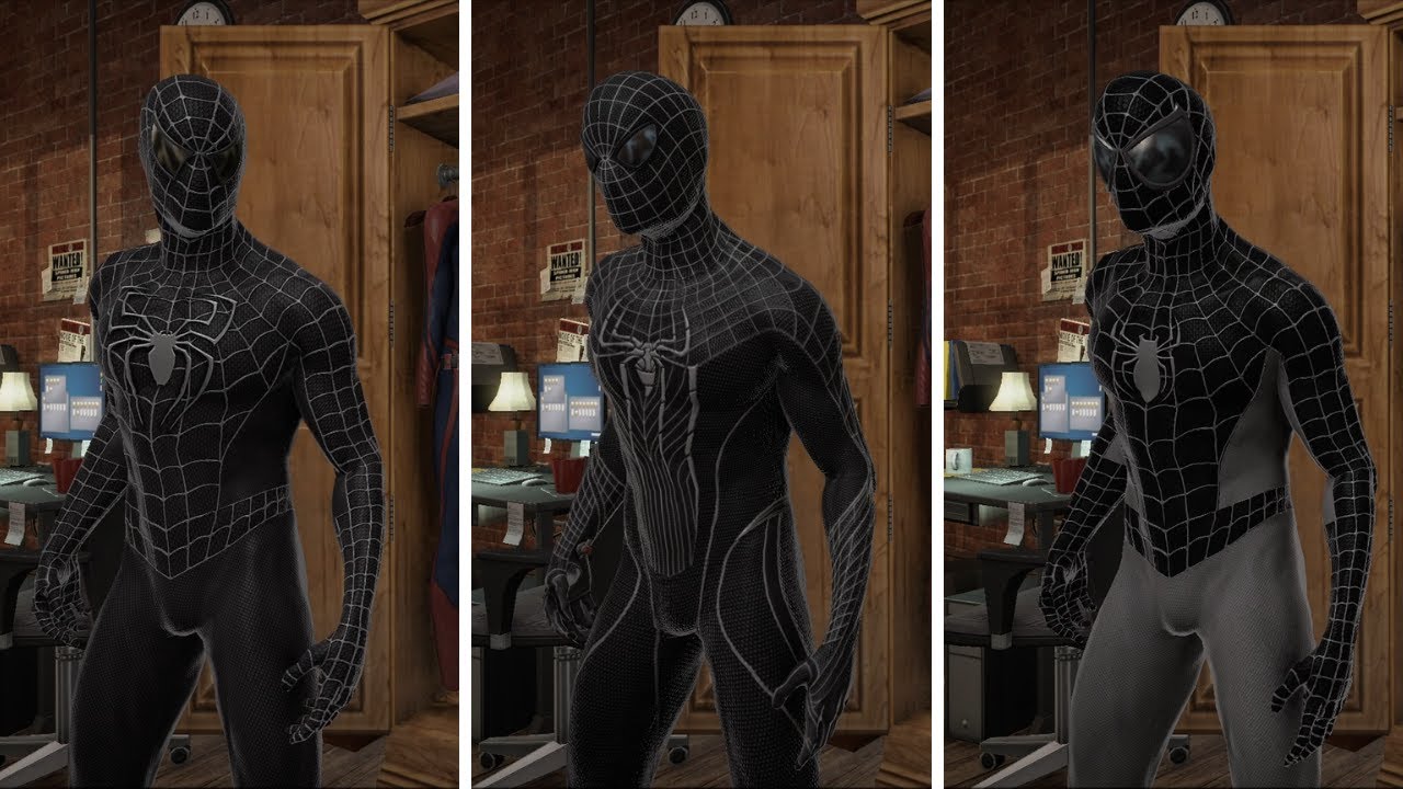YOU HAVE NEVER SEEN ! - Black Spiderman Suits - Comparison