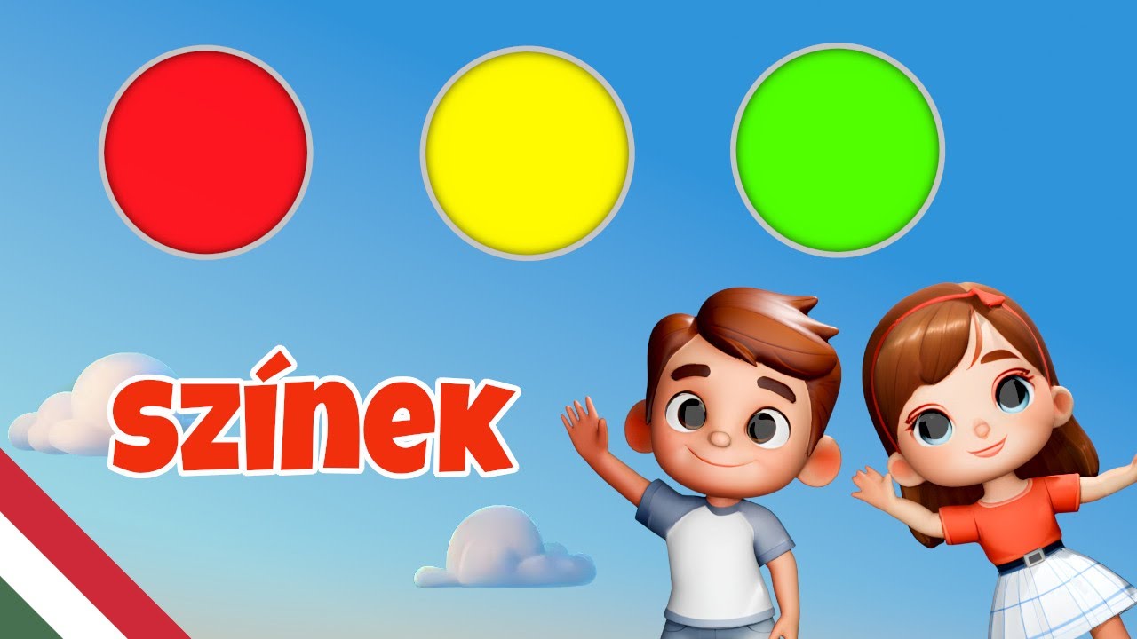 Színek Gyerekeknek 🔴🟣🟡- Nyugtató, békés animációval ☁️