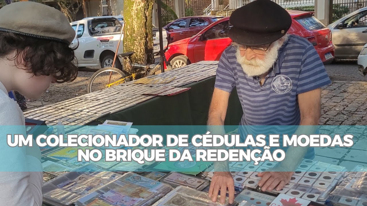 Um colecionador no Brique da Redenção