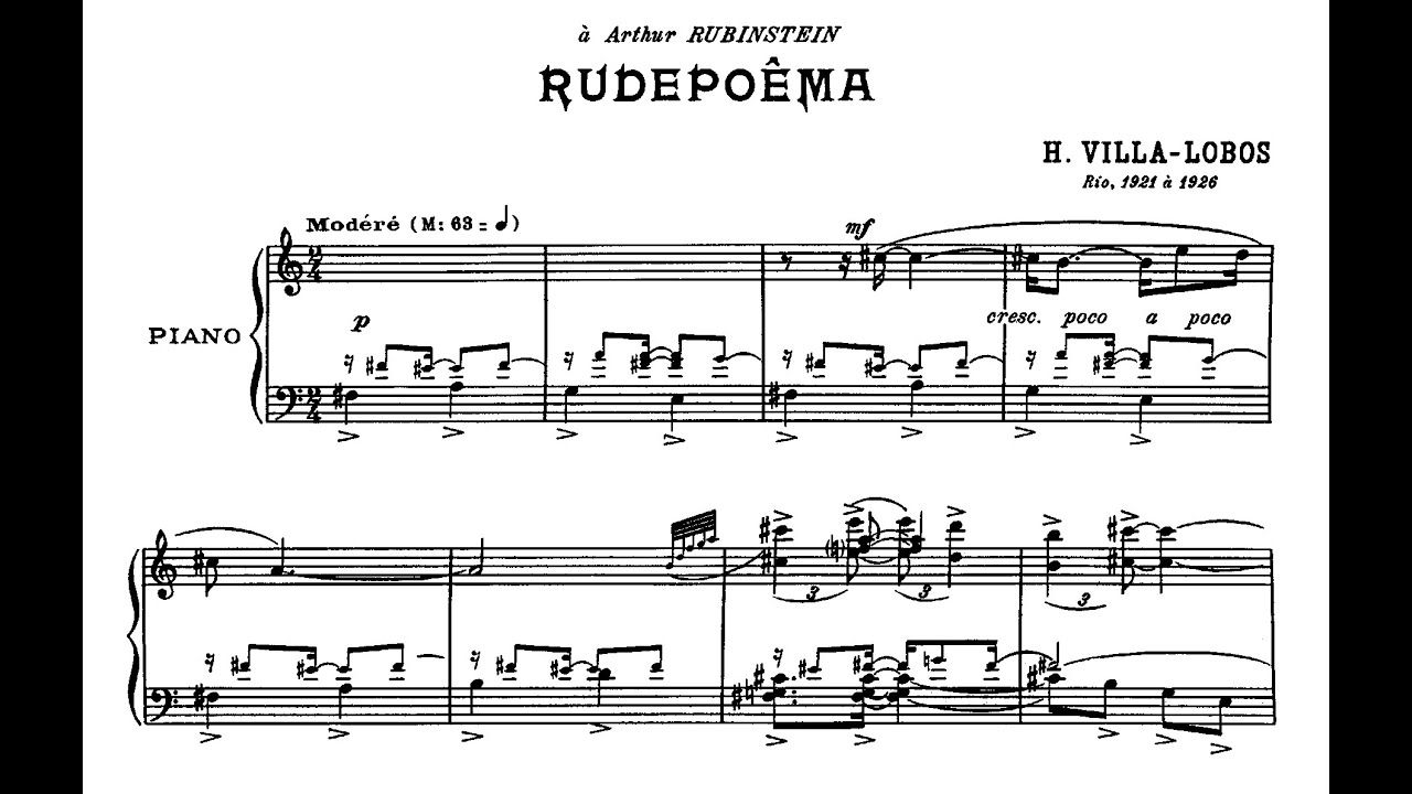 Villa-Lobos - Rudepoema (Arthur Moreira Lima, piano) (1977)