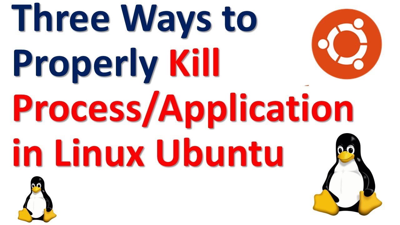How to Correctly Kill/Terminate Process/Application in Linux Ubuntu By Using Command Line