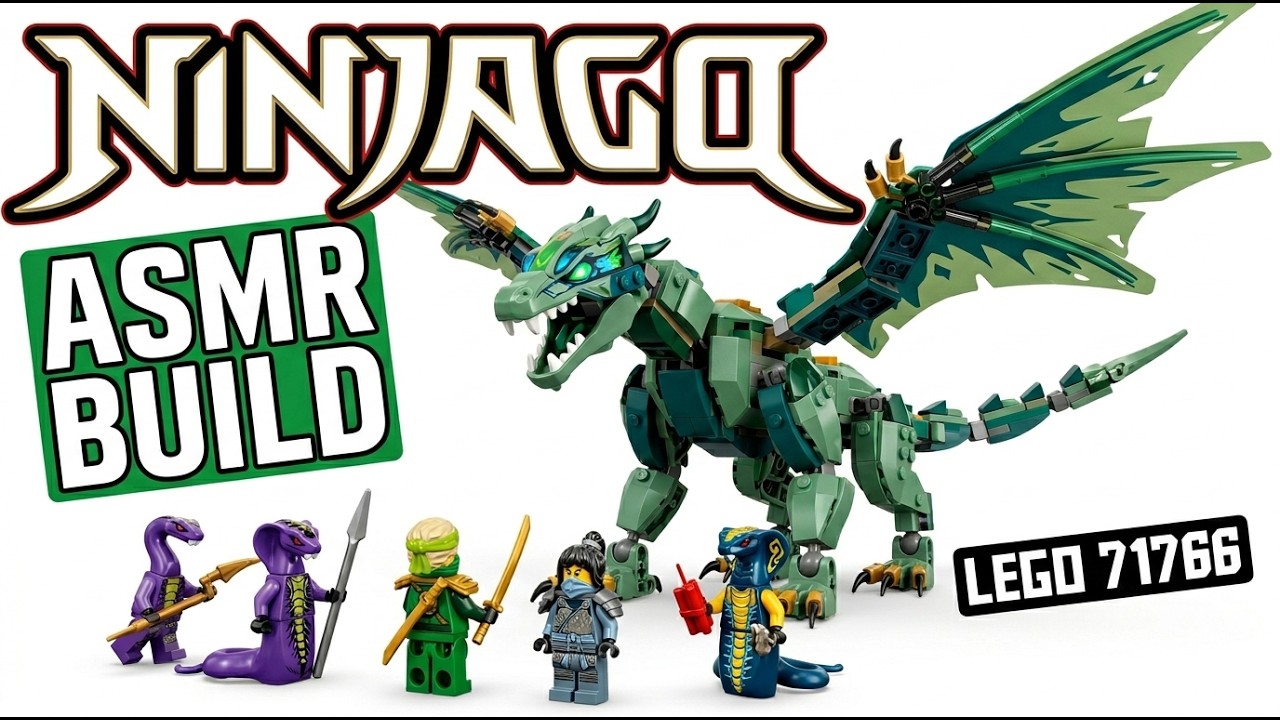 LEGO Ninjago 71766: Lloyd's Legendary Dragon | Satisfying ASMR Build & Stop Motion 🐉✨