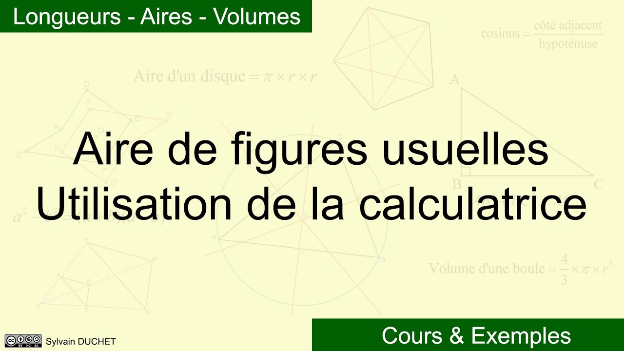 Aire de figures usuelles