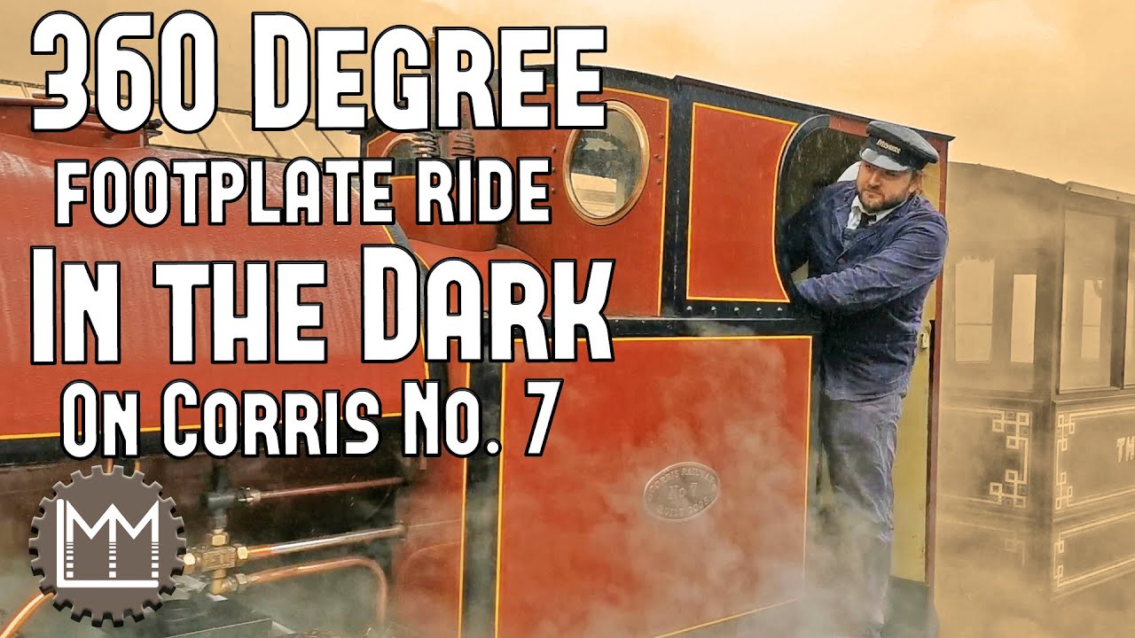 Full line run at the Corris Railway with Number 7 in the dark!
