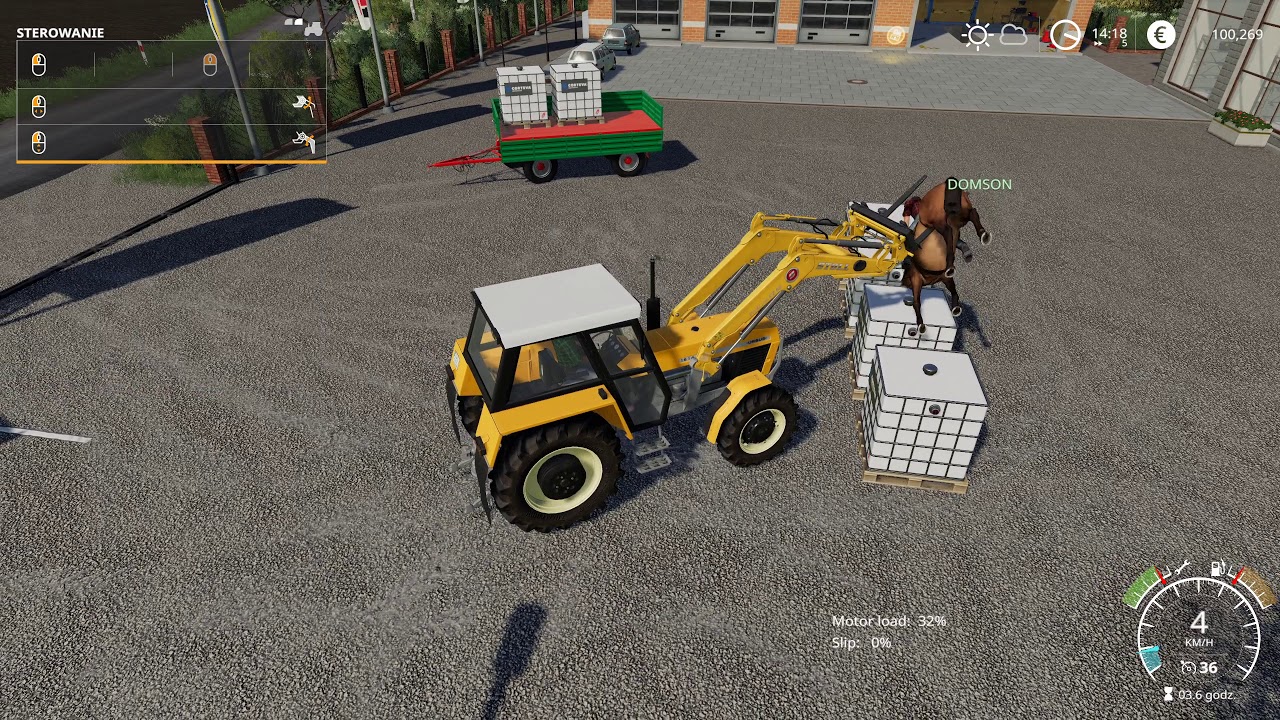 Tankowanie c360, latający ursus 1614, polska wieś - Farming simulator 2019