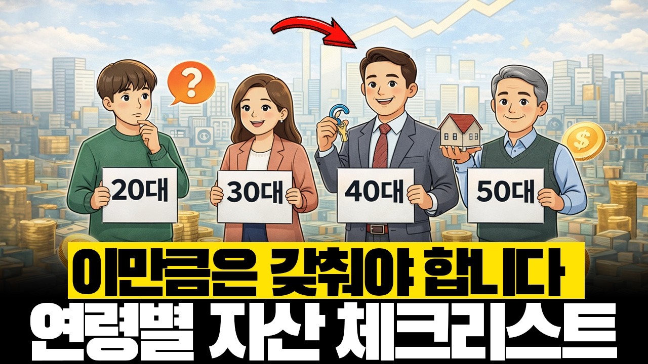 40대에 이 자산이 없으면 늦은 걸까? 연령대별 자산 축적 로드맵의 진실