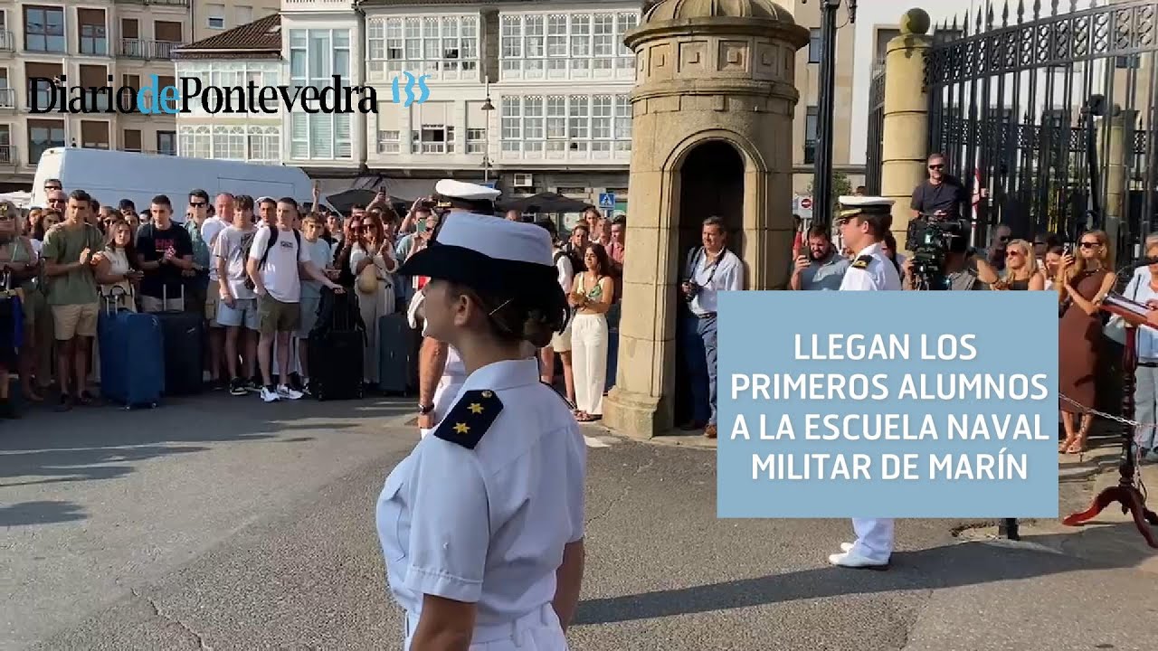 Llegan los primeros alumnos a la Escuela Naval Militar de Marín