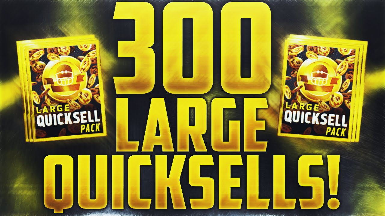 300 LARGE QUICKSELLS!? Madden Mobile