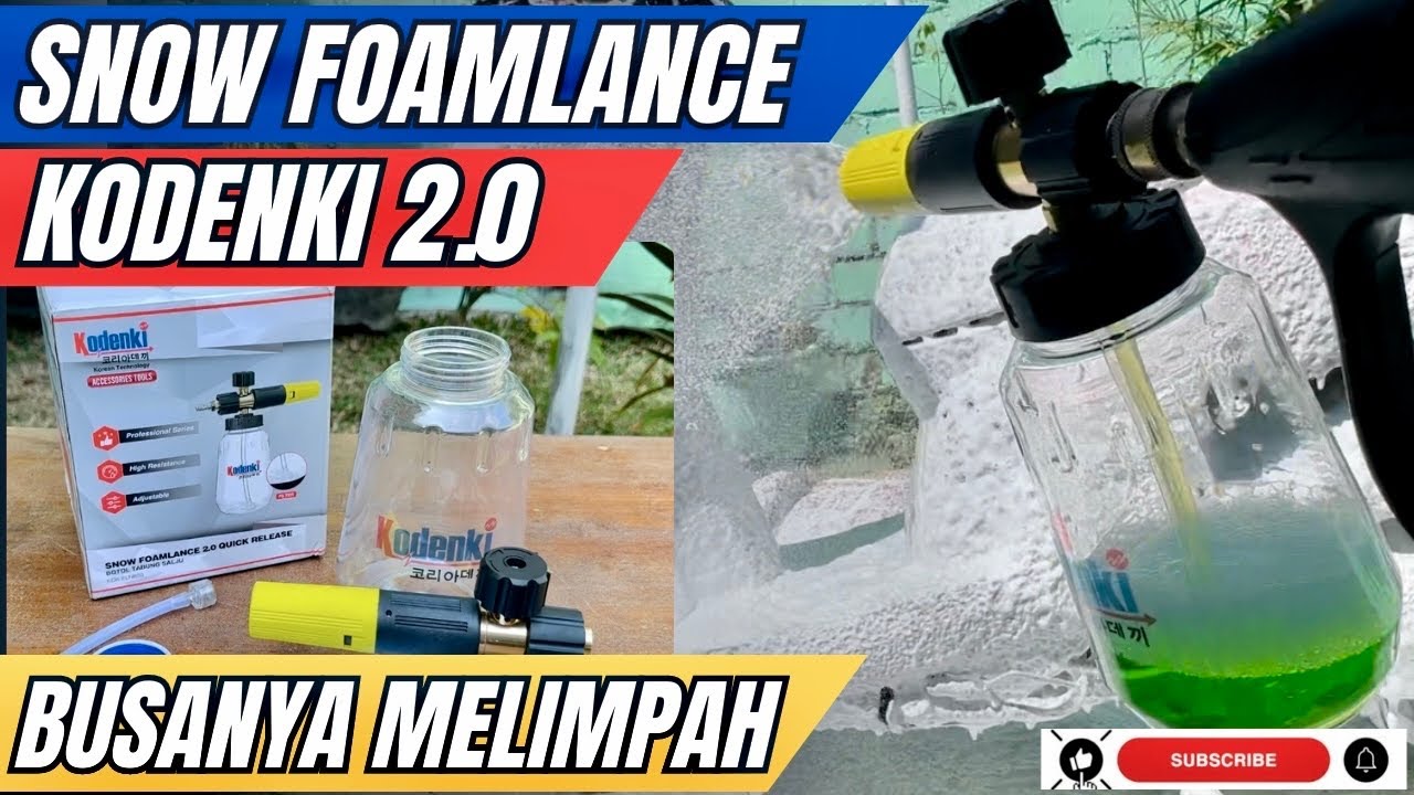 Foam Lance Recommend Paling Murah Paling Mantab - Kondeki Snow Foam Lance 2.0