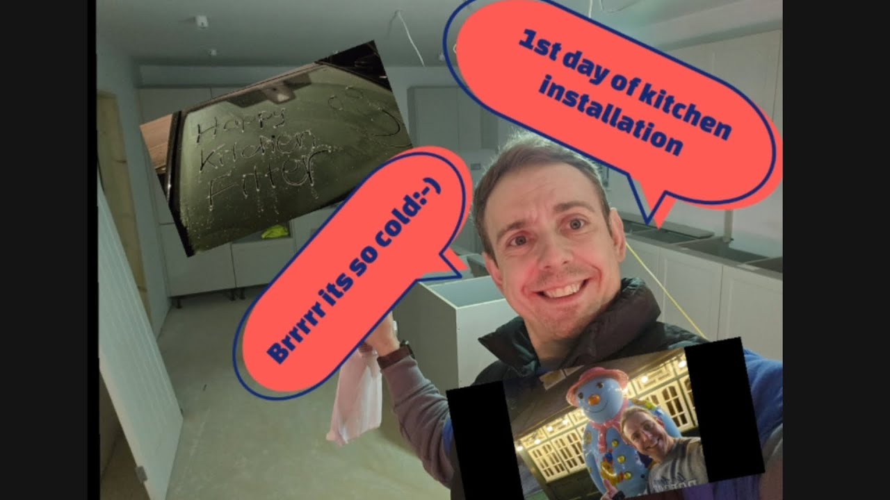 1st day of kitchen installation. Was sooooo cold:-) C.d.n part1