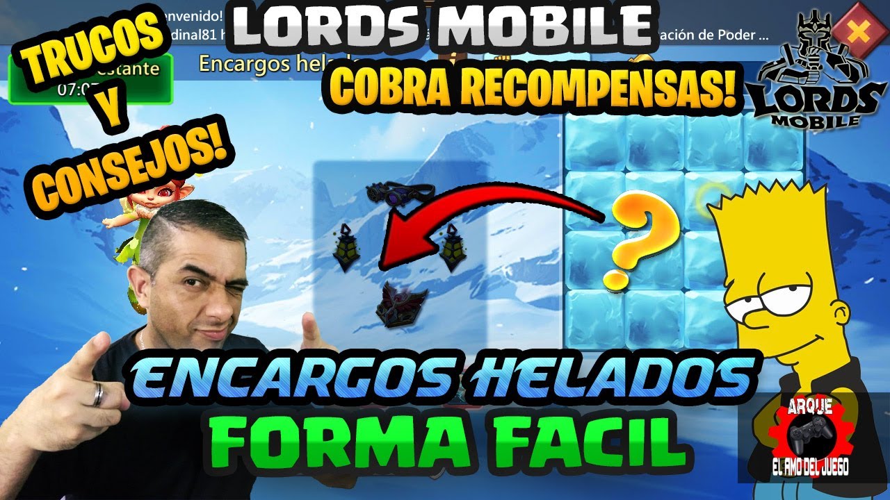 ENCARGOS HELADOS MODO FACIL ARQUE LORDS MOBILE 2024 😲🔓⁉️🎁✅