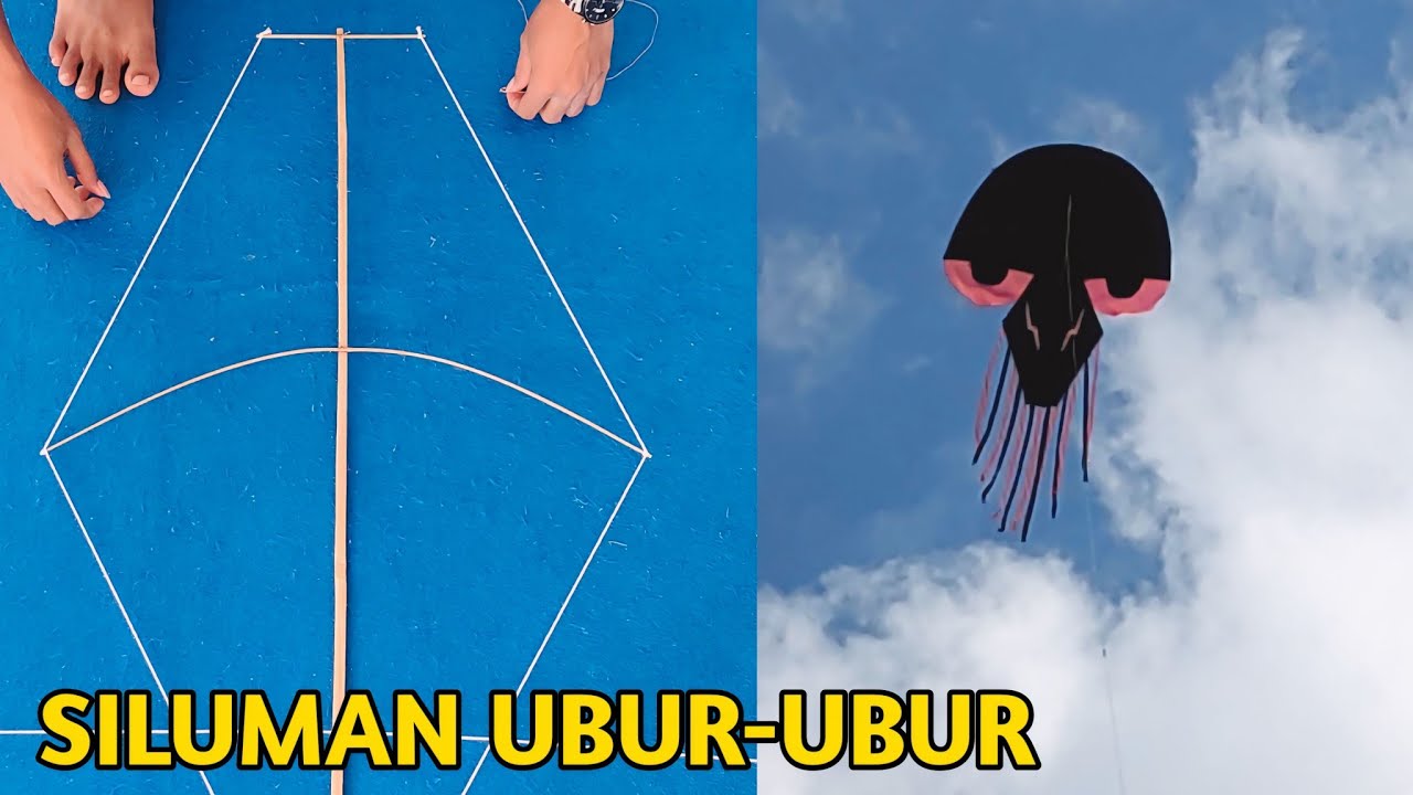 Bikin Layangan Siluman Ubur-Ubur 2 Meter