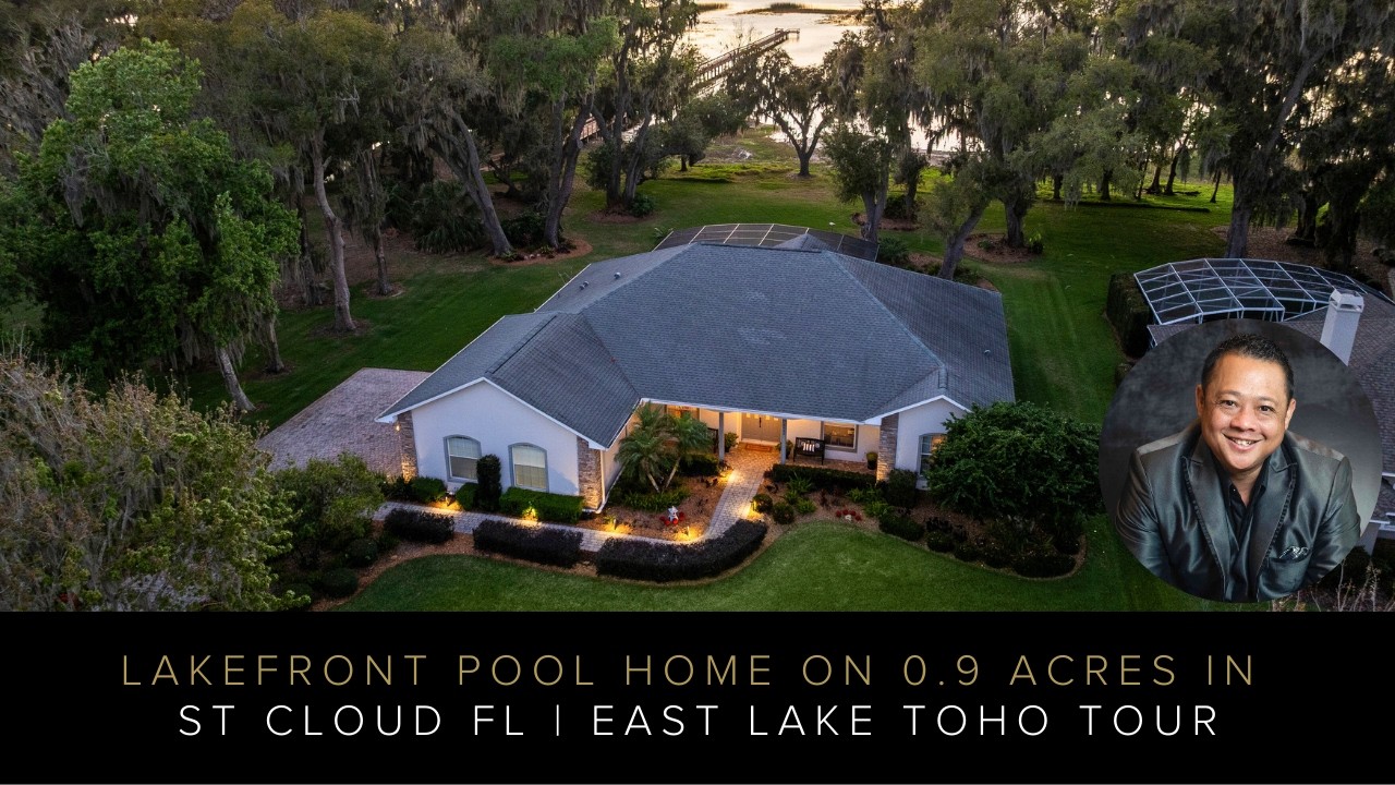 Lakefront Pool Home on 0.9 Acres in St Cloud FL | East Lake Toho Tour
