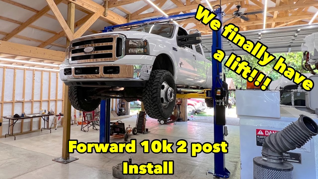 Установка нашего подъемника Forward F10 10k