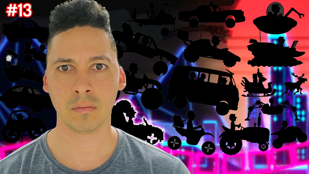 Hill Climb Racing - #13 - Todos Los Autos En Neon - Juegos De MELVIN
