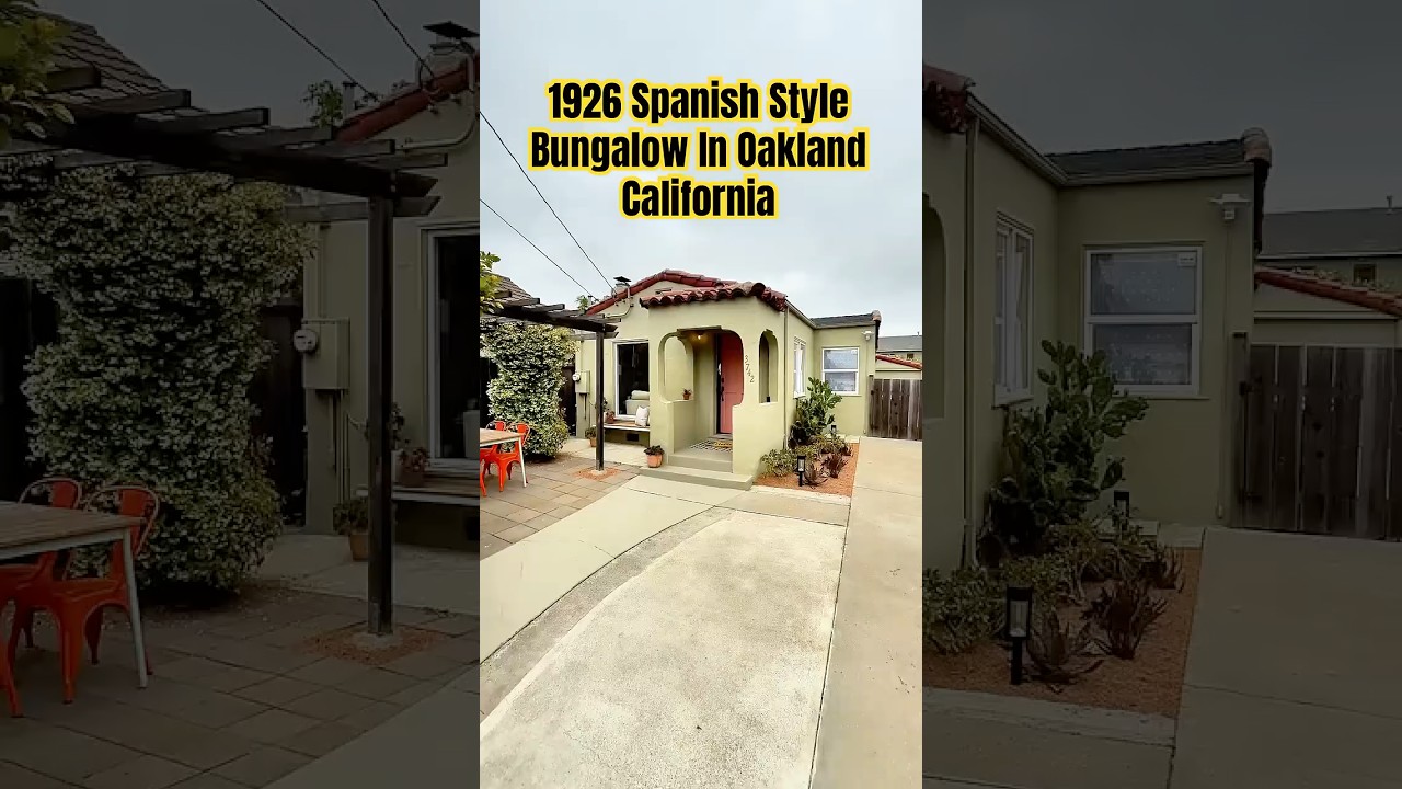 1926 Spanish Revival Bungalow In Oakland California #housetour #spanishstyle #bayarea #oaklandca
