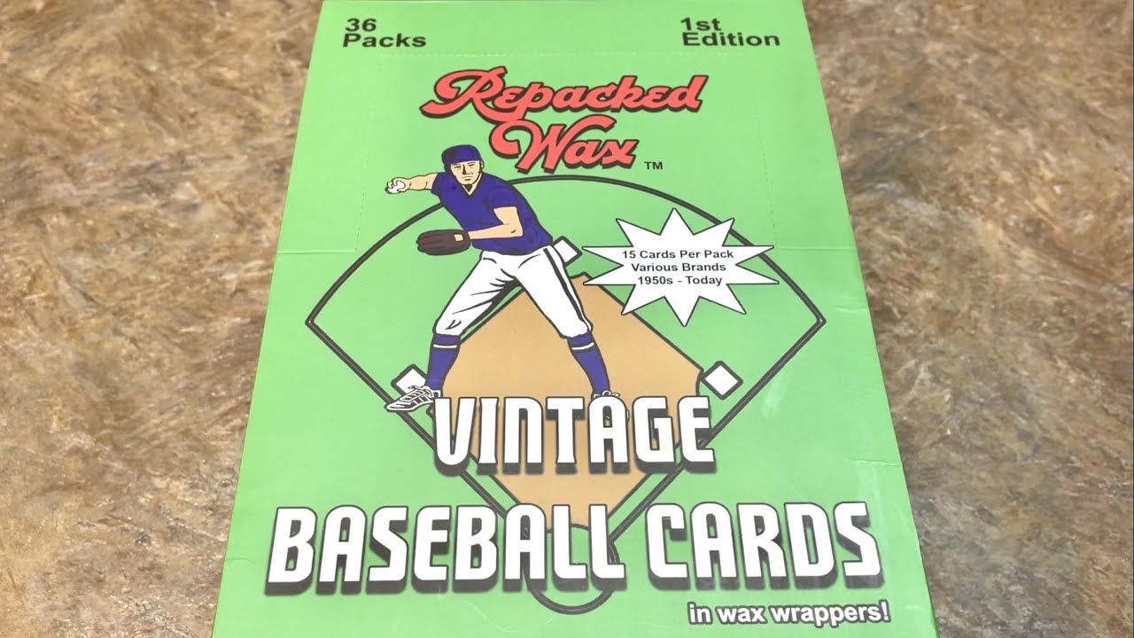 RELIVE YOUR CHILDHOOD!  OPENING A BOX OF REPACKED WAX BASEBALL CARDS WITH CARDS FROM 1950’s-1990’s