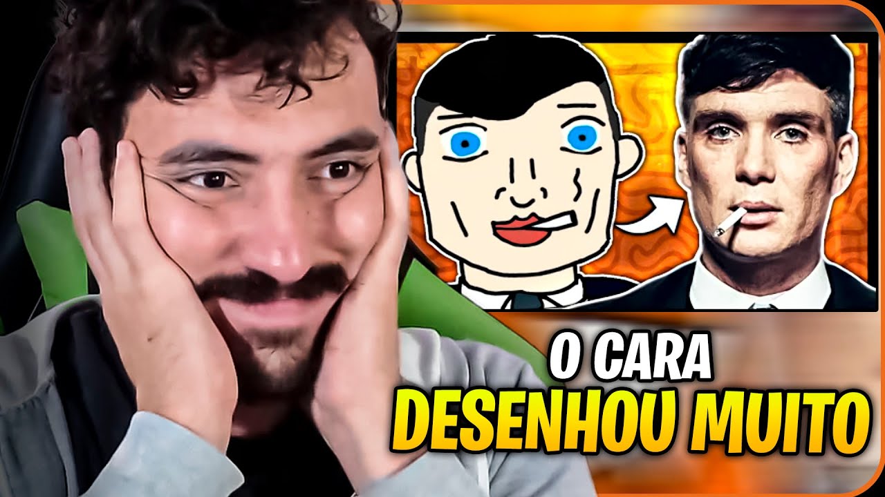 TENTANDO DESENHAR S&Eacute;RIES! Ft. Scottonauta, Foxy e Law - CANTINHO DO UMILD | Leozin React