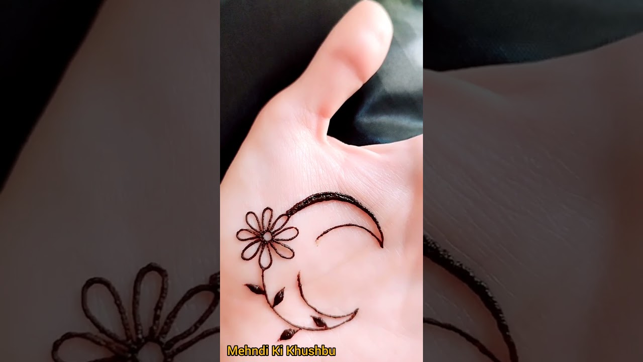 Eid chaand mehndi design ❤️ | Mehndi ki design | #shinewithshorts #shorts