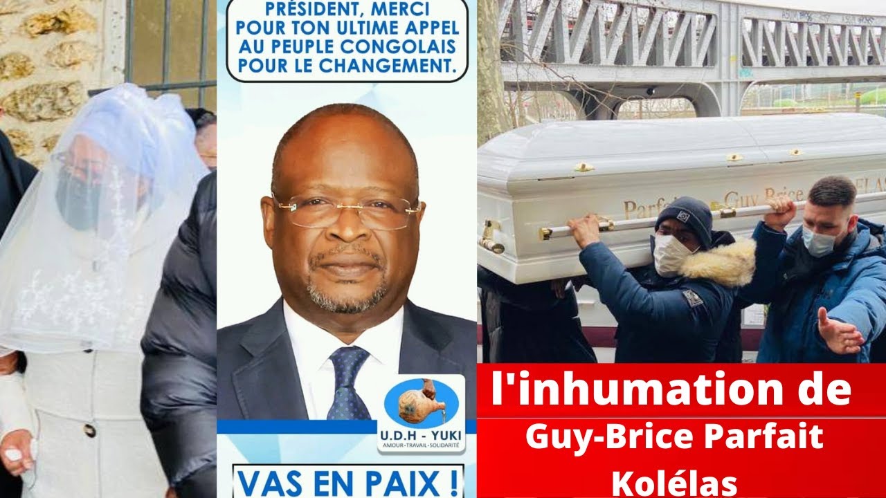 Deuxième partie, l'inhumation  de Guy Brice Parfait Kolelas au cimetière du Bourget en France