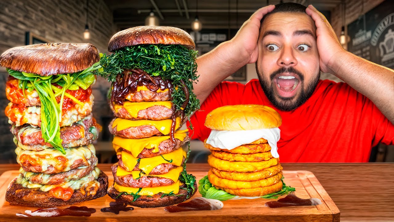HAMBÚGUER DE GRAÇA *Se comer em 10min