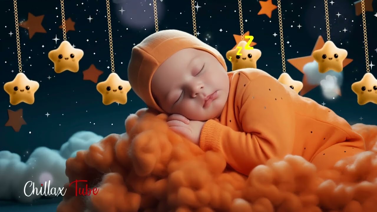 Baby Sleep Music 🎵 Mozart & Brahms Lullaby 🌙 Drift Slowly Into Calm, Dream-Born Rest