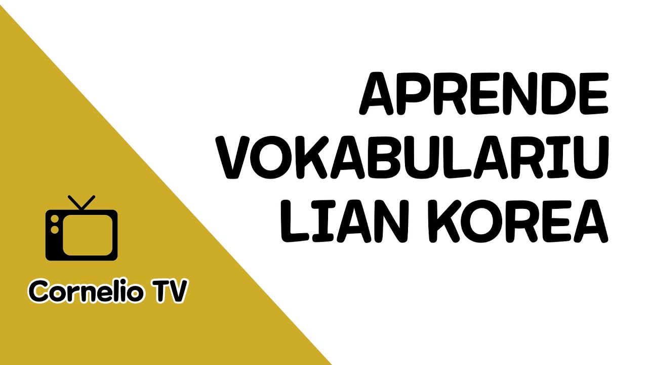 #koreanvocabulary #TOPIK2020 #EPSTOPIK2020 #Coreano Vocabulario Lian Korea | Learn Korean Vocabulary