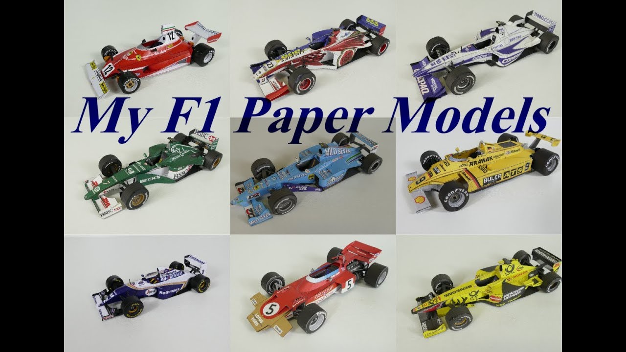 My Ten F1 Paper Models