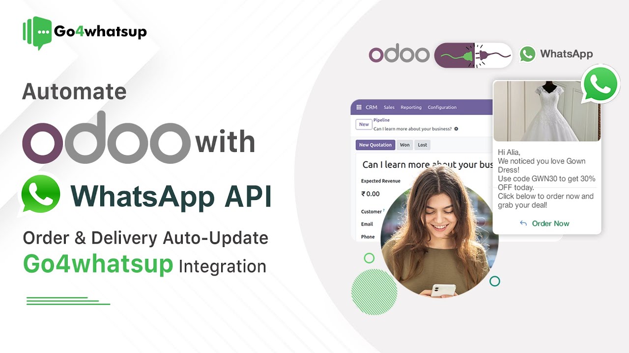 Automate Odoo with WhatsApp API | Order & Delivery Auto-Update | Go4whatsup Integration