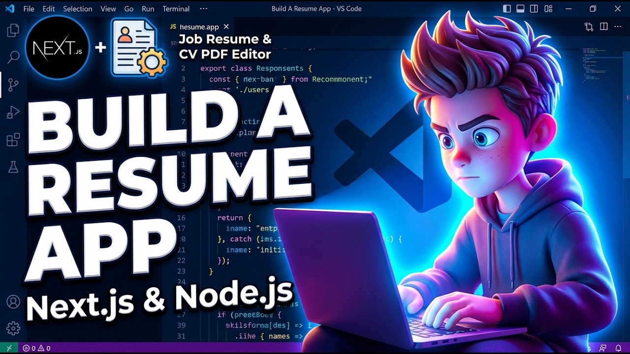 Build a Next.js Canva Job Resume & CV PDF Editor Full Stack App in Browser Using Node.js & TS