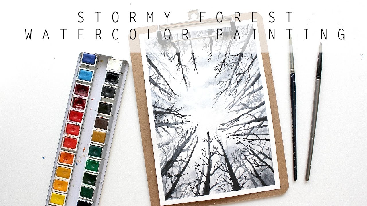 Overcast Forest Watercolor Painting | Time Lapse | artbybee7 |