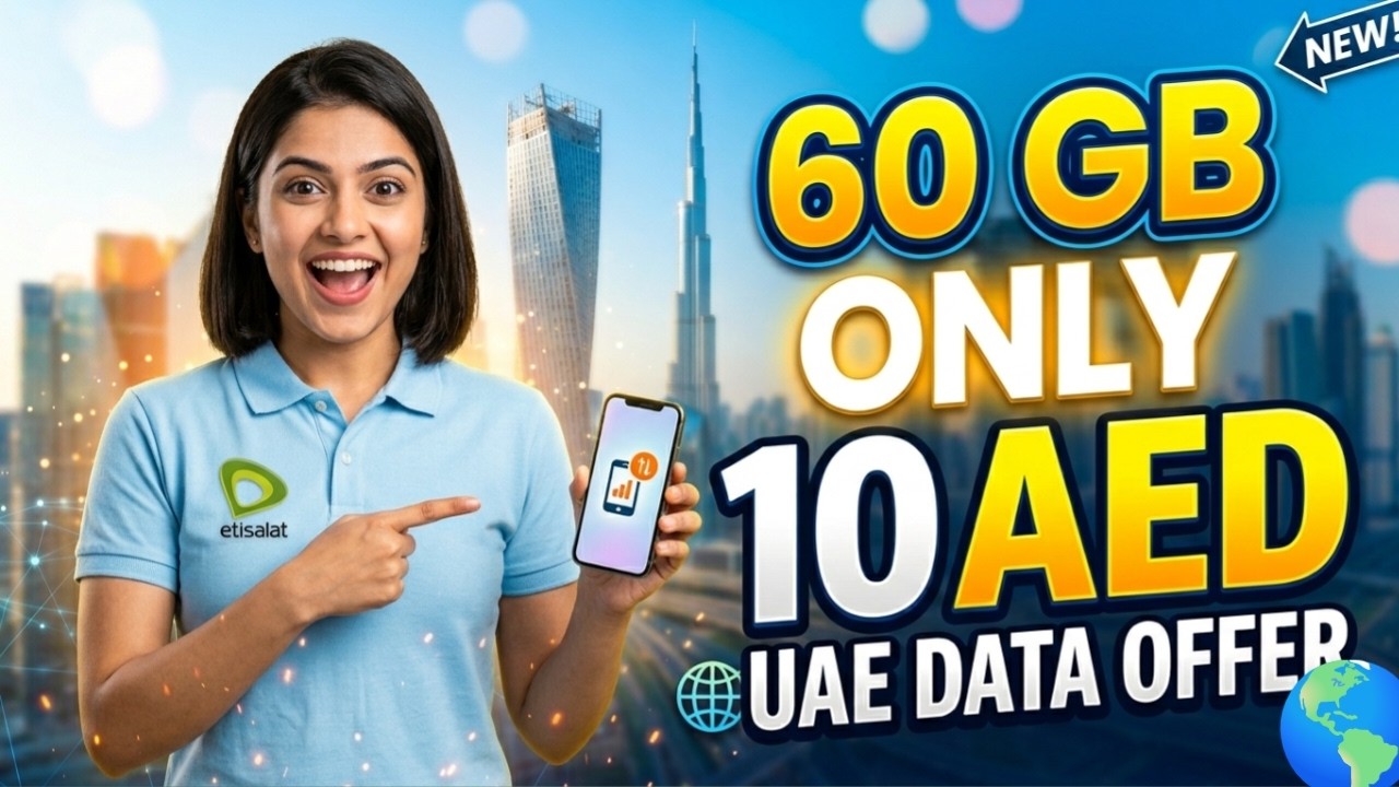 How to Get 60GB Data for Only 10 AED! (Limited Offer)