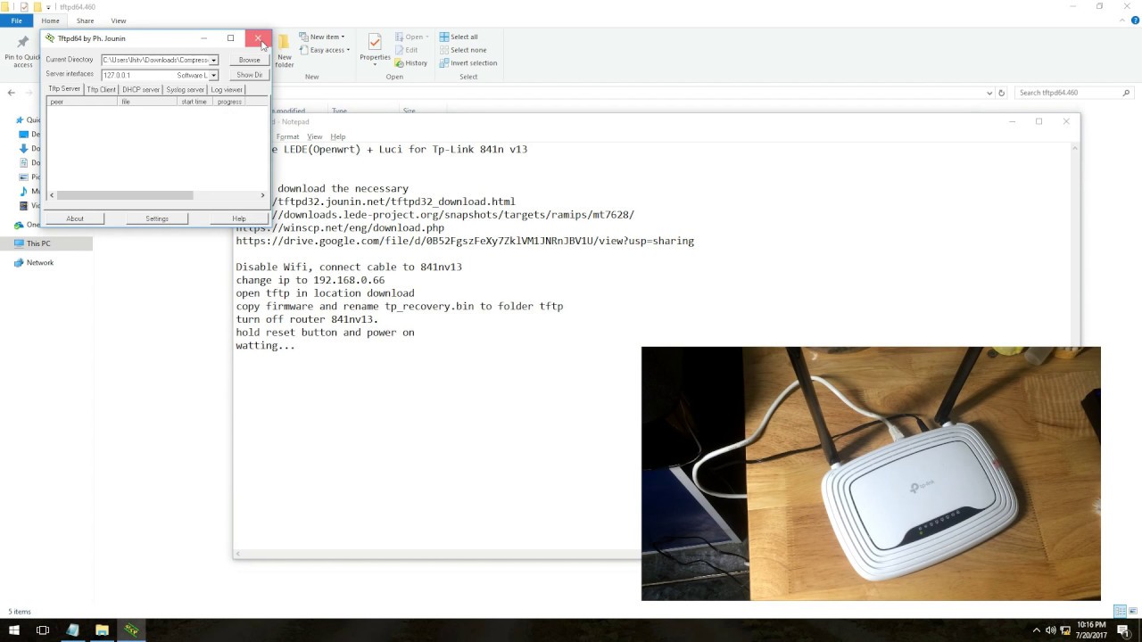 Tp-Link 841n v13 upgrade Openwrt (Lede) + Luci GUI