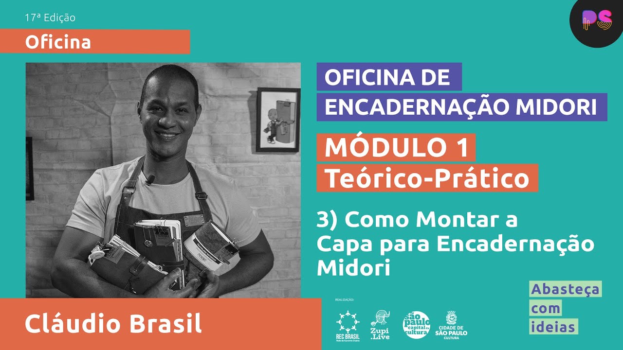 Como Montar a Capa para Encadernação de Estilo Midori