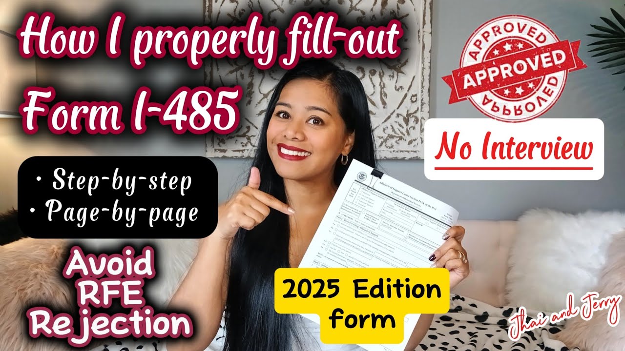I-485 AOS FOR 2026| HOW I FILLOUT STEP-BY-STEP WITH TIPS & REMINDERS #fyp #aos #greencard