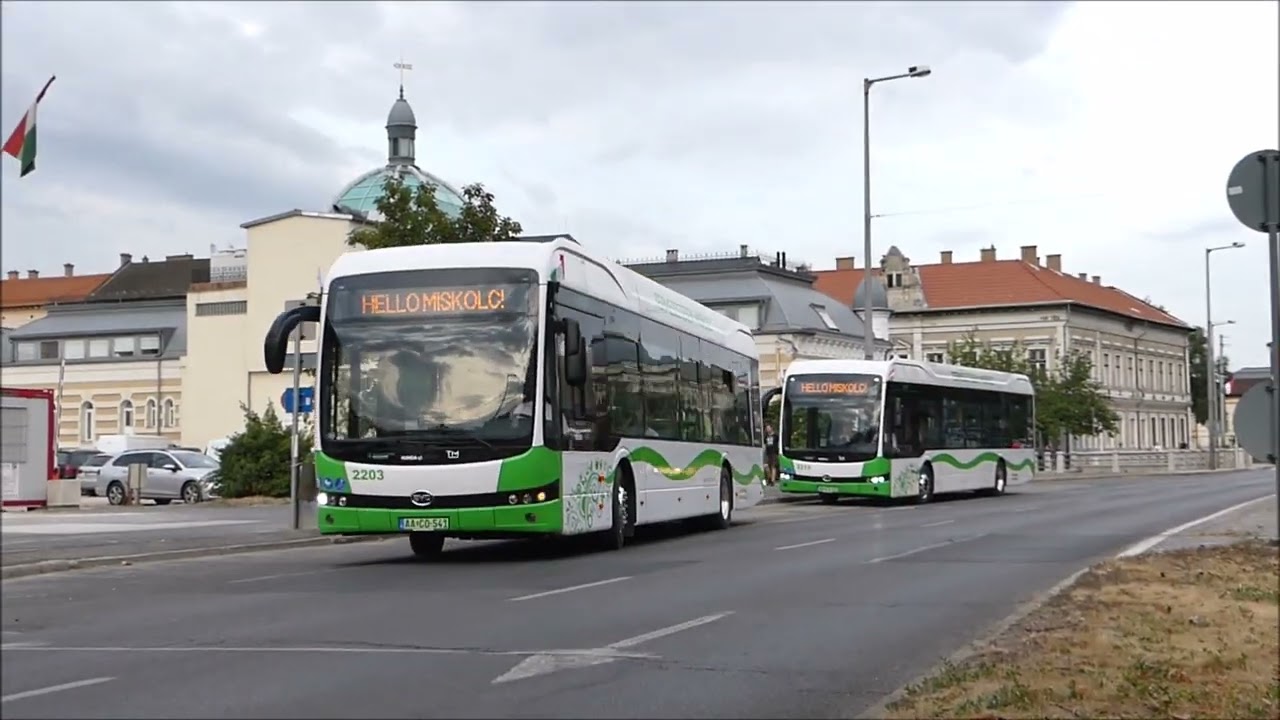 Új elektromos BYD buszok Miskolcon
