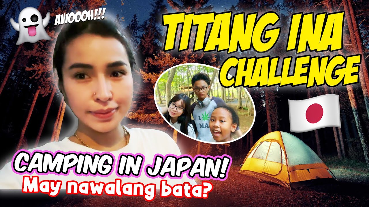 CAMPING IN JAPAN (NAKAKATAKOT) INIWAN SAKIN MAG ISA ANG MGA BATA | JELAI ANDRES